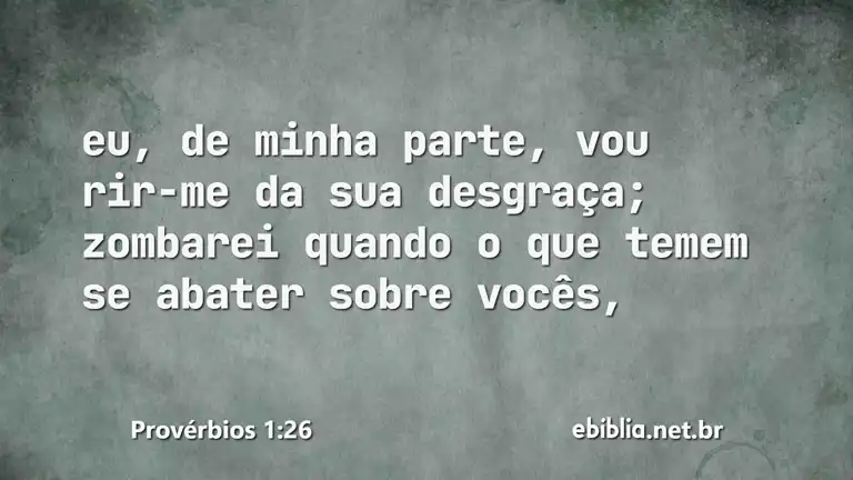 Provérbios 1:26