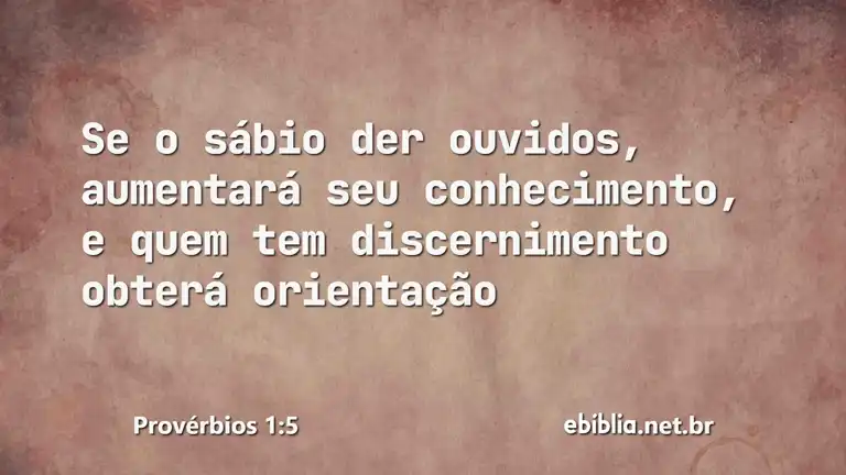 Provérbios 1:5