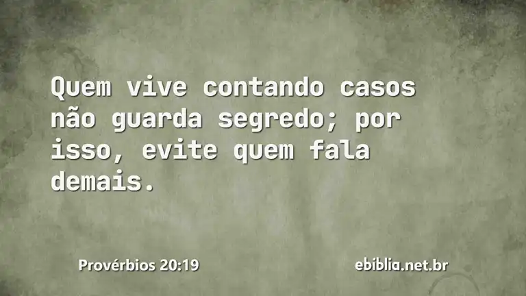 Provérbios 20:19