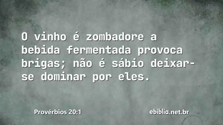 Provérbios 20:1