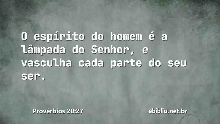 Provérbios 20:27