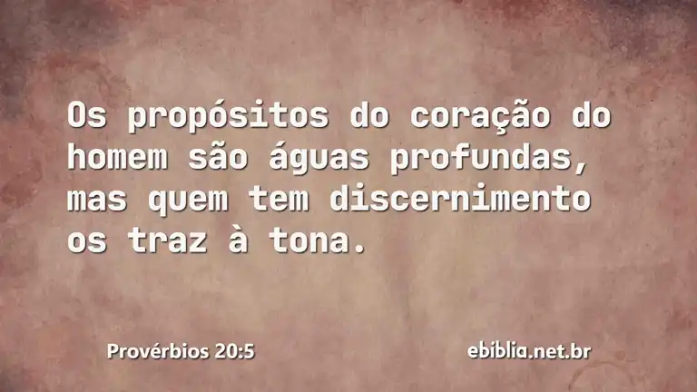 Provérbios 20:5