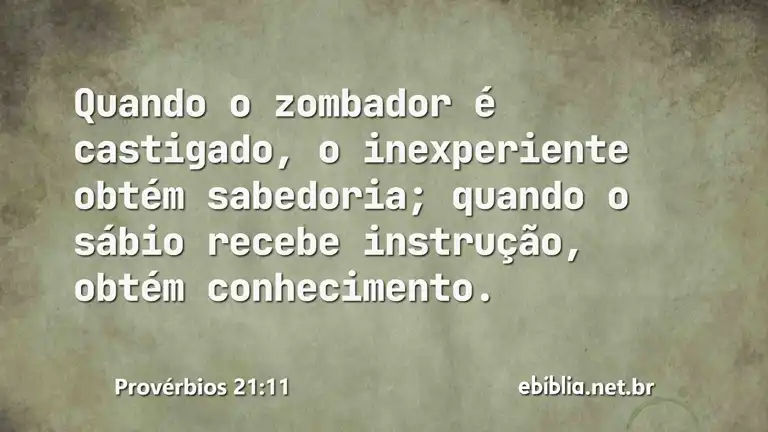 Provérbios 21:11