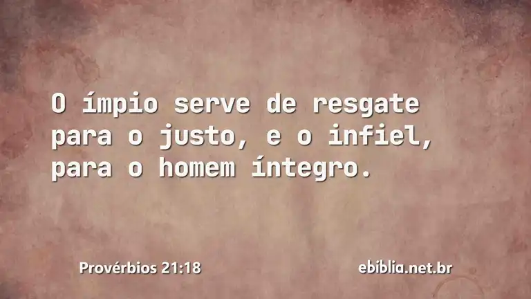 Provérbios 21:18