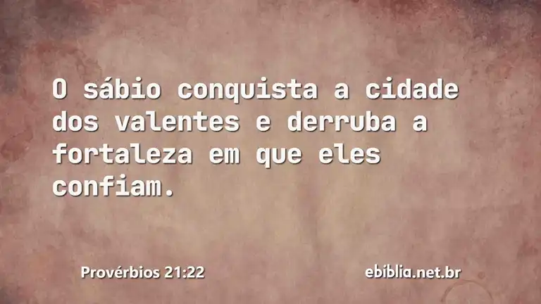 Provérbios 21:22