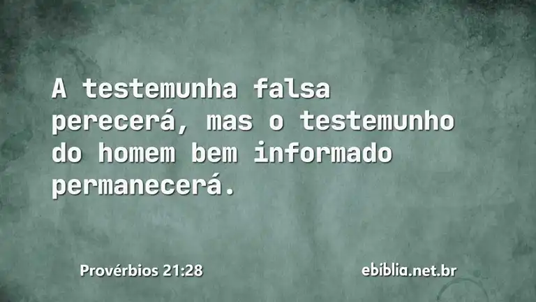 Provérbios 21:28