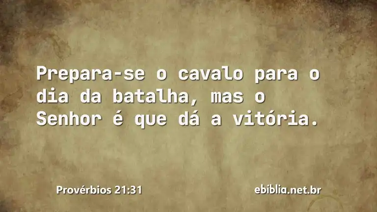 Provérbios 21:31