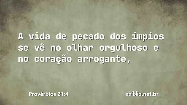 Provérbios 21:4