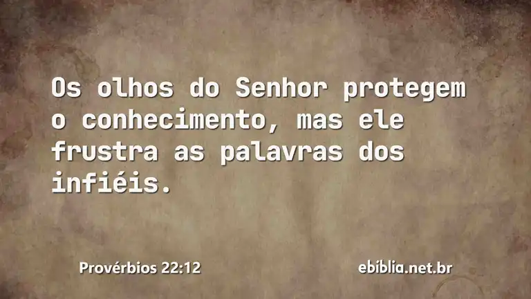 Provérbios 22:12