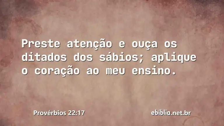 Provérbios 22:17