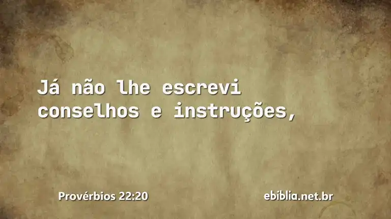 Provérbios 22:20