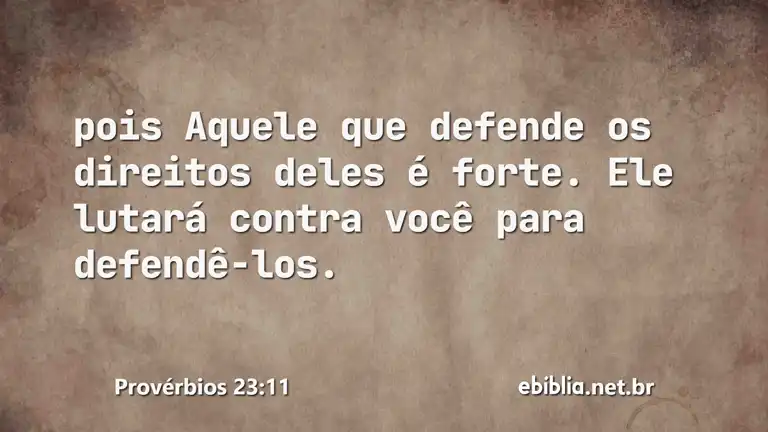 Provérbios 23:11