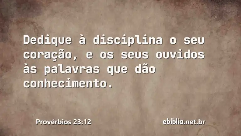 Provérbios 23:12