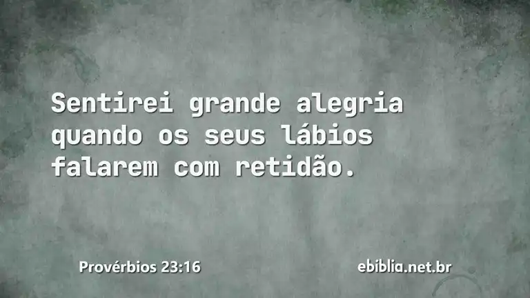 Provérbios 23:16