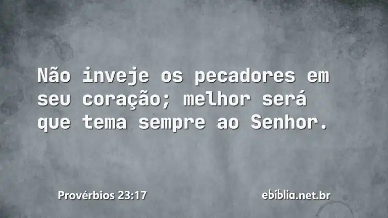 Provérbios 23:17