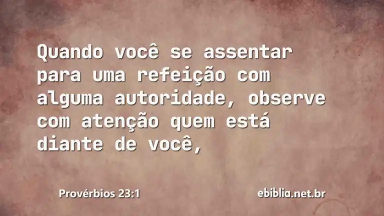 Provérbios 23:1