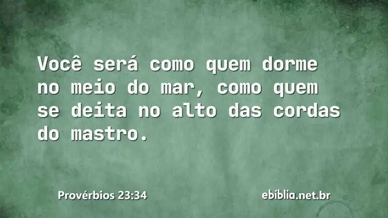 Provérbios 23:34