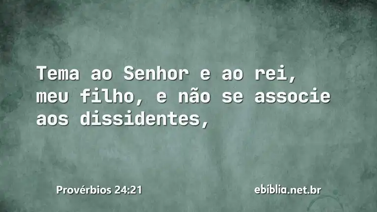 Provérbios 24:21