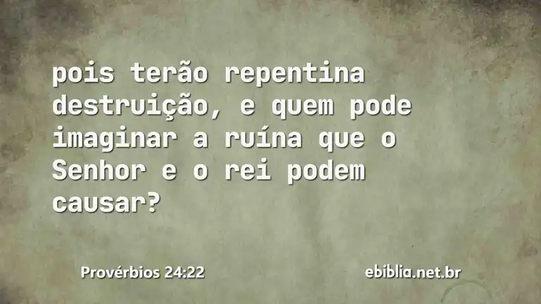 Provérbios 24:22