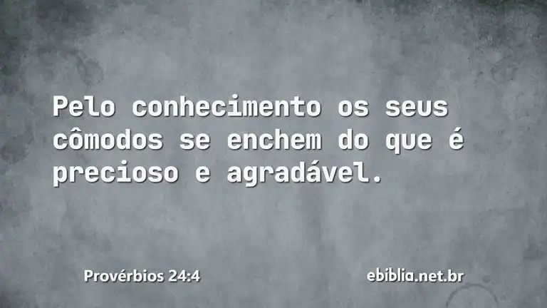 Provérbios 24:4