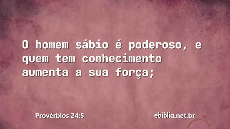 Provérbios 24:5