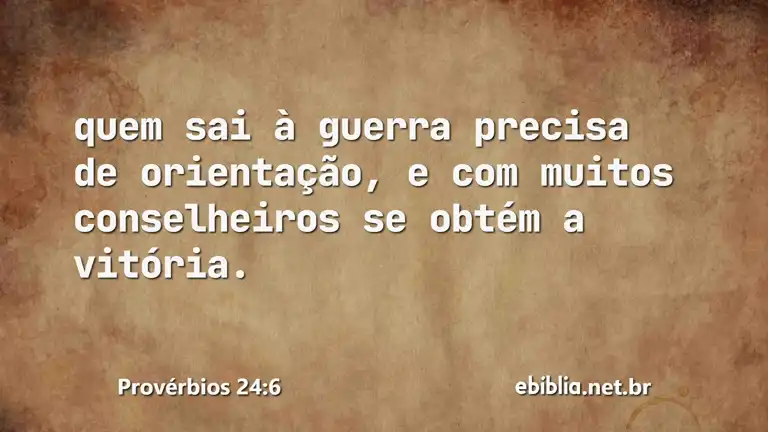 Provérbios 24:6