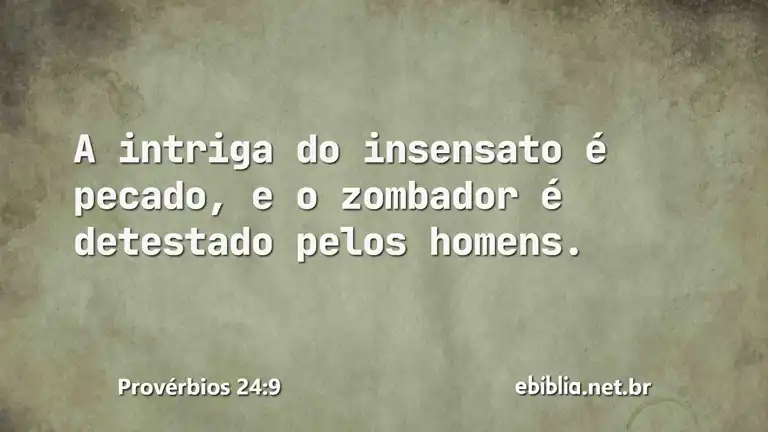 Provérbios 24:9