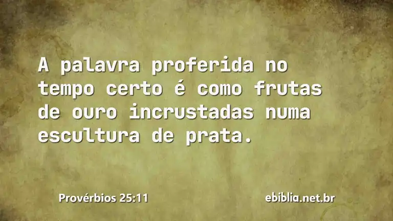 Provérbios 25:11