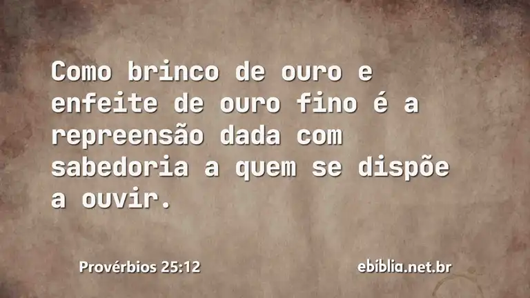 Provérbios 25:12