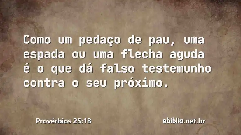 Provérbios 25:18