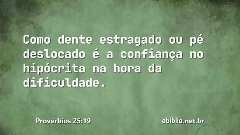 Provérbios 25:19