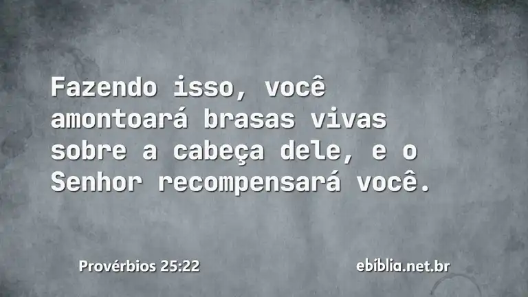 Provérbios 25:22