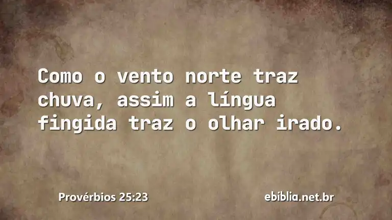 Provérbios 25:23