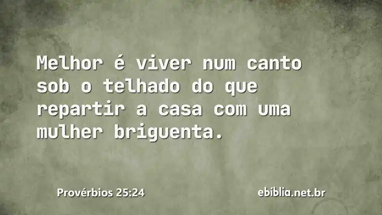 Provérbios 25:24