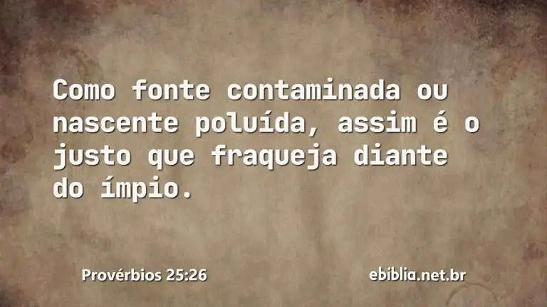 Provérbios 25:26