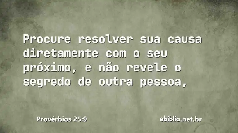 Provérbios 25:9