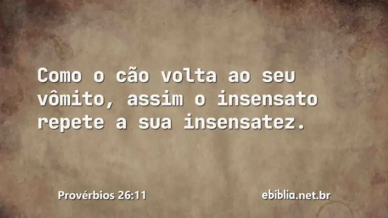 Provérbios 26:11