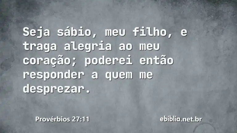 Provérbios 27:11