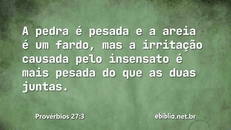 Provérbios 27:3