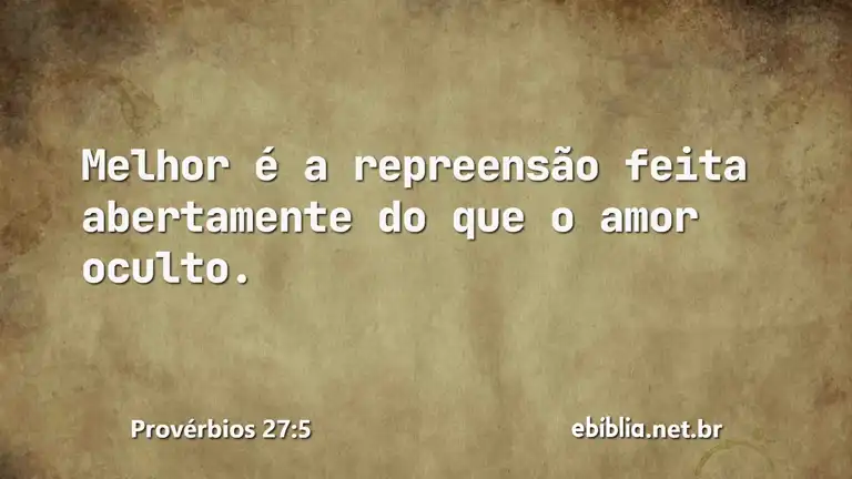 Provérbios 27:5