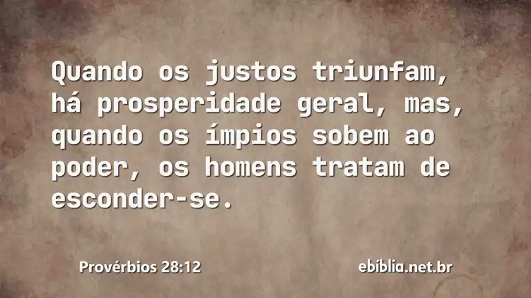 Provérbios 28:12