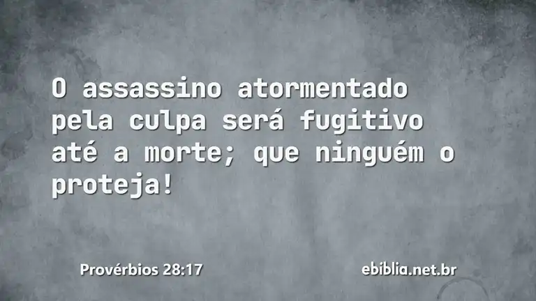 Provérbios 28:17