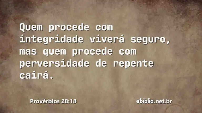 Provérbios 28:18