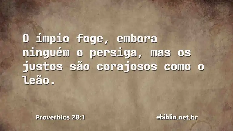 Provérbios 28:1