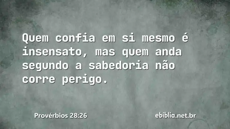 Provérbios 28:26