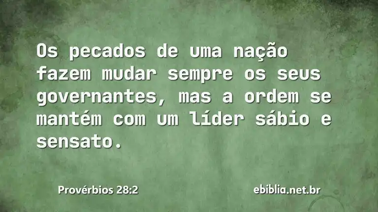 Provérbios 28:2