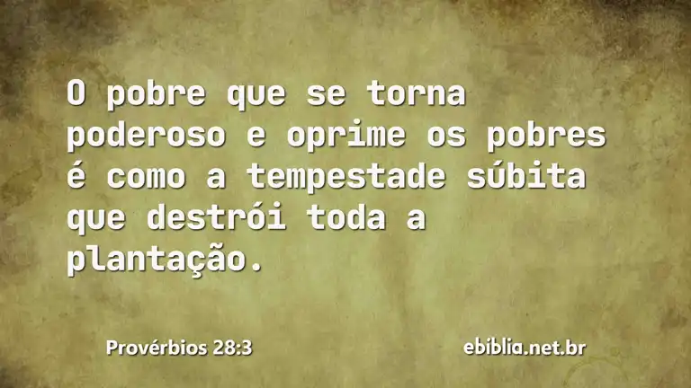 Provérbios 28:3