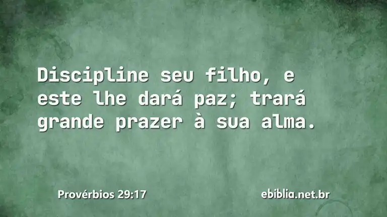 Provérbios 29:17