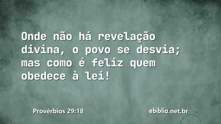 Provérbios 29:18