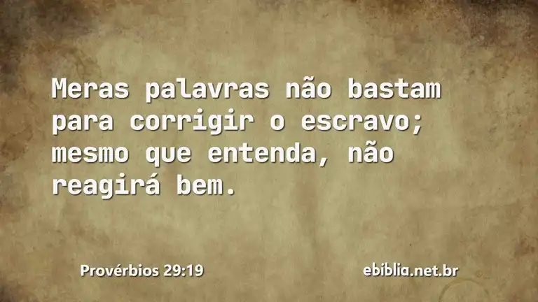 Provérbios 29:19